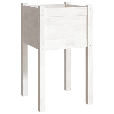 VIDAXL -Planungsbox 40x40x70 cm Festkiefer weiß