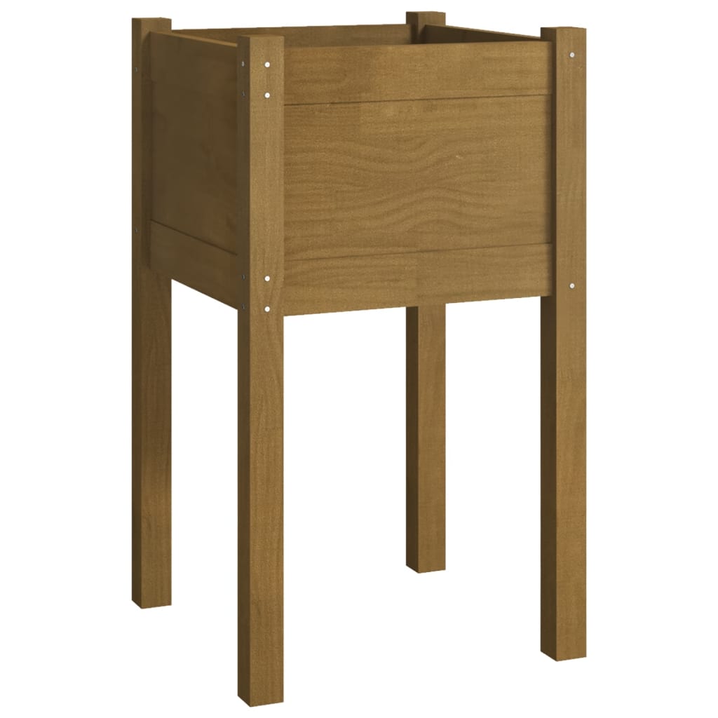 VIDAXL -Planungsbox 40x40x70 cm Festkiefer Honigbraun