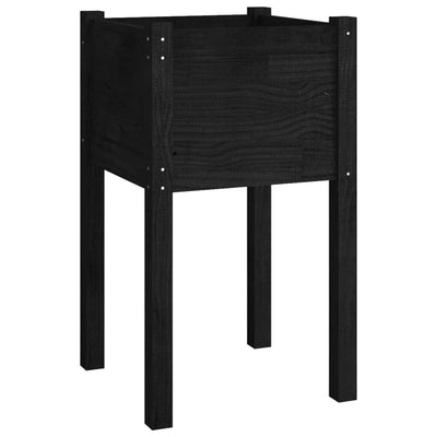 VIDAXL -Planungsbox 40x40x70 cm Festkiefer schwarz