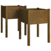 Vidaxl Plantbaken 2 PCs 50 x 50 x 70 cm Festkiefer Honigbraun