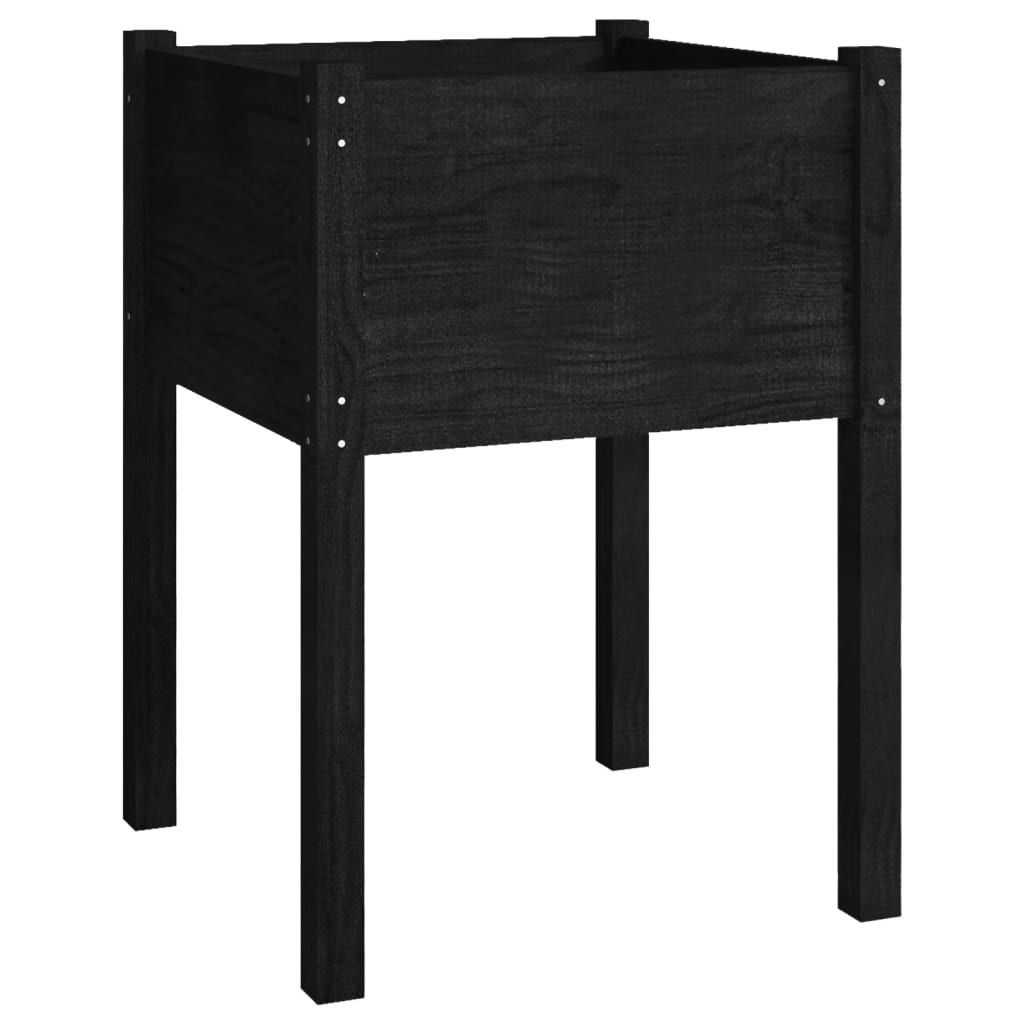 VIDAXL -Planungsbox 50x50x70 cm Festkiefer schwarz