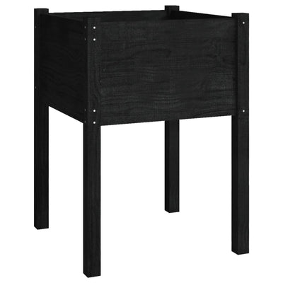 VIDAXL -Planungsbox 50x50x70 cm Festkiefer schwarz