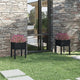 VIDAXL -Pflanzer 2 ST 50x50x70 cm Festkiefer schwarz
