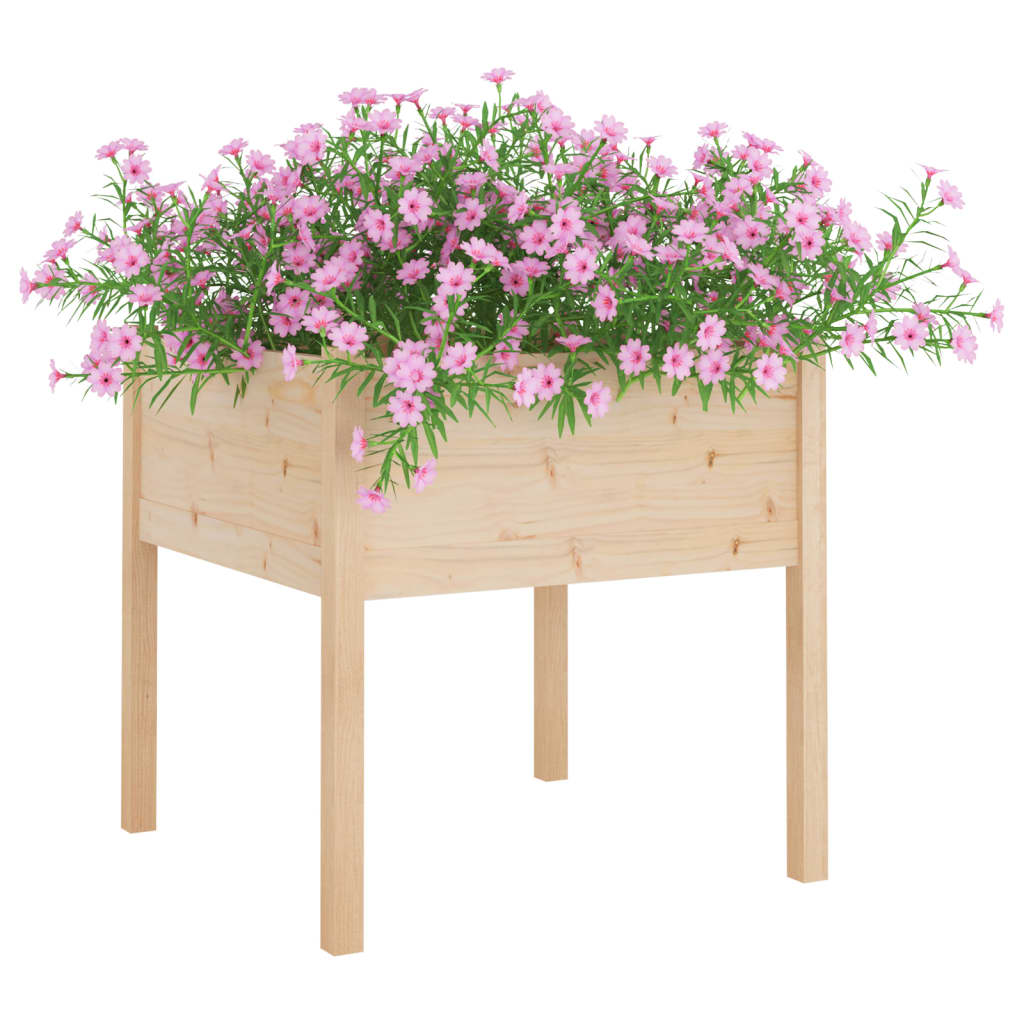 VIDAXL -Pflanzer 2 ST 70x70x70 cm Festkiefer
