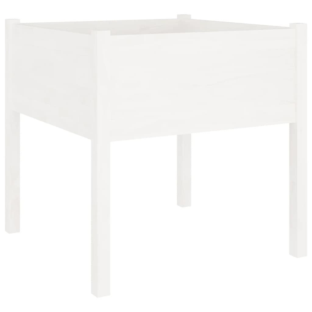 VIDAXL -Planungsbox 70x70x70 cm Festkiefer weiß
