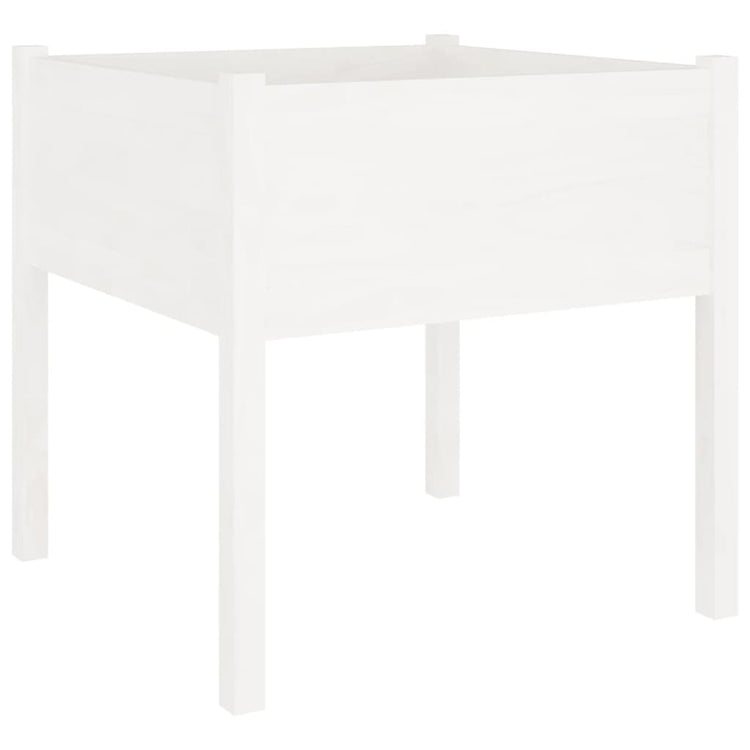 VIDAXL -Planungsbox 70x70x70 cm Festkiefer weiß