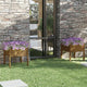 Vidaxl Pflanzer 2 ST 70x70x70 cm Festkiefer Honigbraun