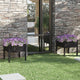 VIDAXL -Pflanzer 2 ST 70x70x70 cm Festkiefer schwarz