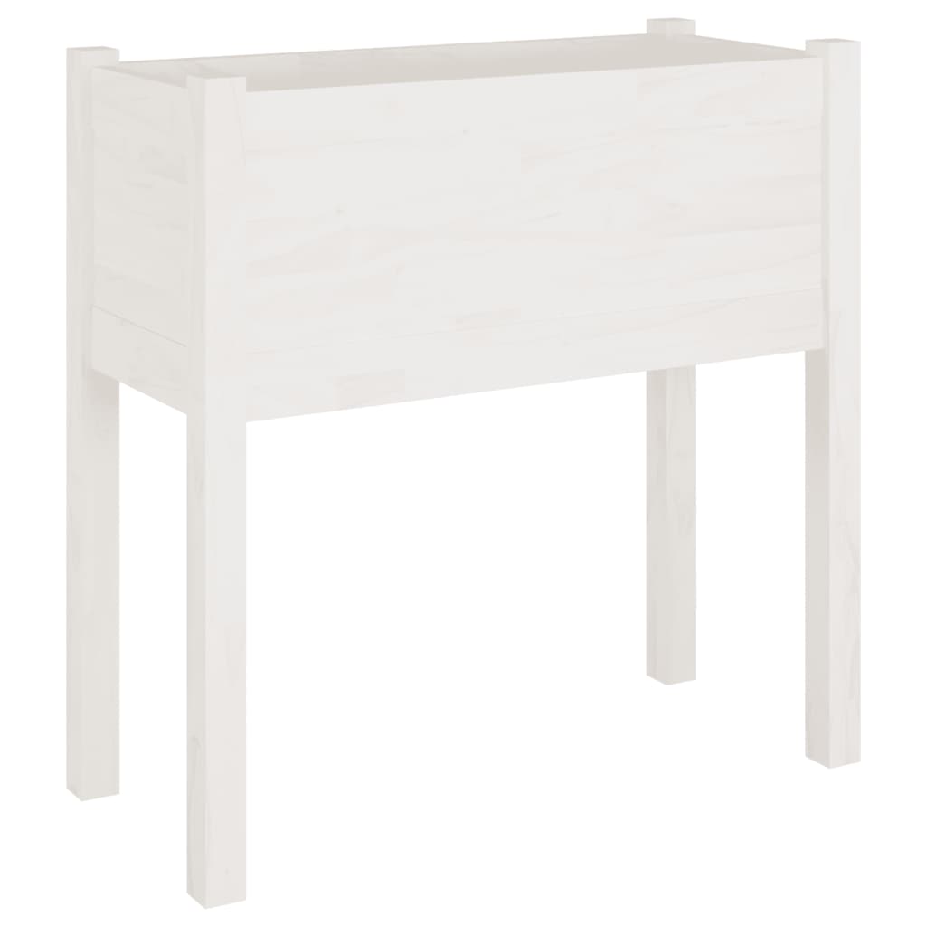 VIDAXL -Planungsbox 70x31x70 cm Festkiefer weiß