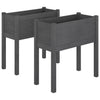 VIDAXL -Pflanzer 2 ST 70x31x70 cm Festkiefergrau