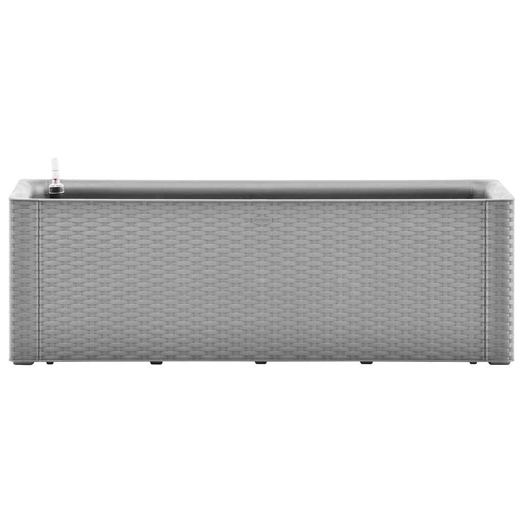 VIDAXL -Pflanzer mit Wasserversystem 100x43x33 cm Grau angehoben