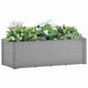 VIDAXL -Pflanzer mit Wasserversystem 100x43x33 cm Grau angehoben