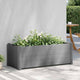 Vidaxl -Pflanzer vermehrte 100x43x35 cm pp steingrau