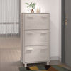 Vidaxl Schuhschrank Hamar 59.5x35x117 cm Festkiefer weiß