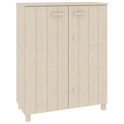 Vidaxl Schuhschrank Hamar 85x40x108 cm Festkiefer Honigbraun