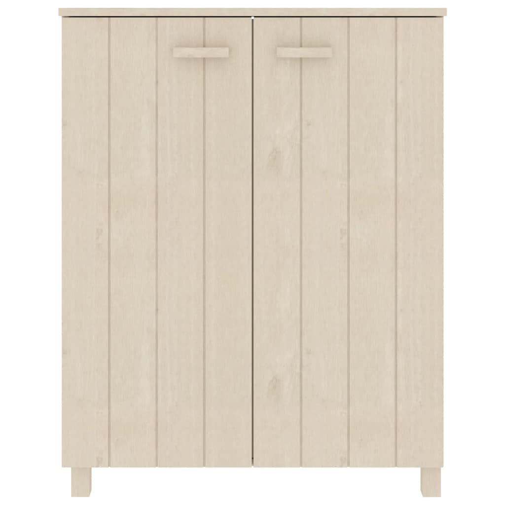 Vidaxl Schuhschrank Hamar 85x40x108 cm Festkiefer Honigbraun