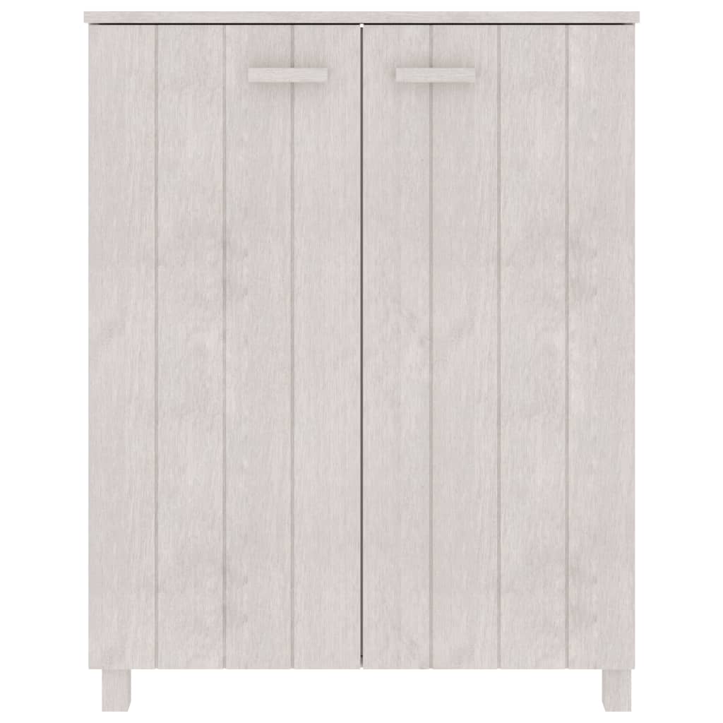 Vidaxl Schuhschrank Hamar 85x40x108 cm Festkiefer weiß