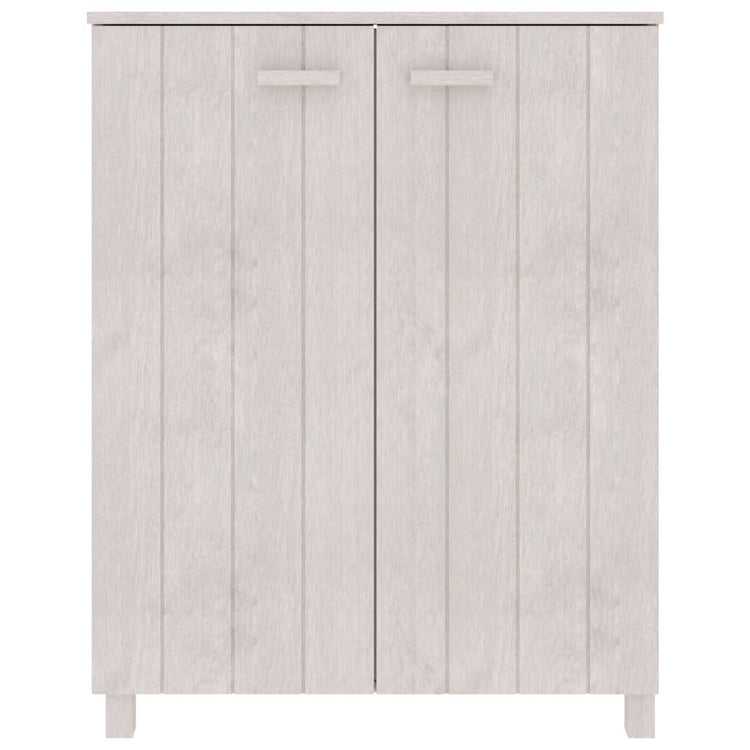 Vidaxl Schuhschrank Hamar 85x40x108 cm Festkiefer weiß