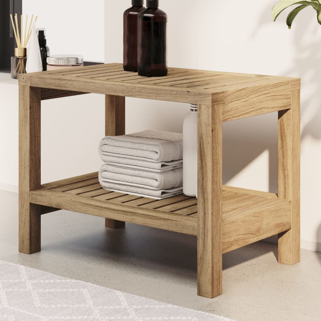 Vidaxl Badezimmer Tabelle 60x30x45 cm Solid Teak