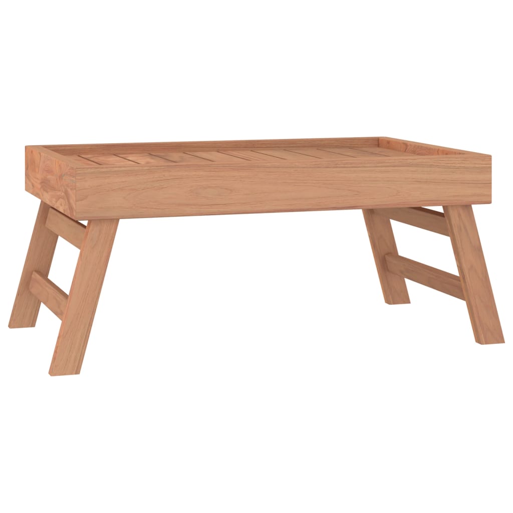 VIDAXL Collabsible 55x35x25 cm Festes Teakholzholz