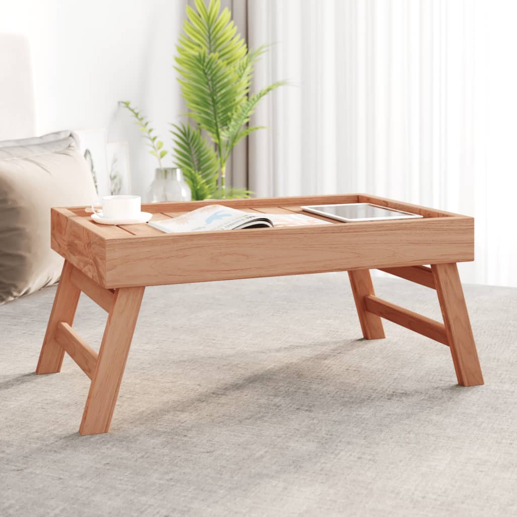 VIDAXL Collabsible 55x35x25 cm Festes Teakholzholz