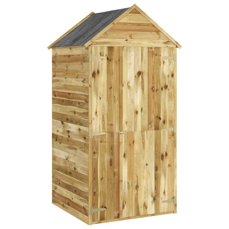Vidaxl Garden Shed mit Tür 107x107x220 cm imprägnierte Kiefer