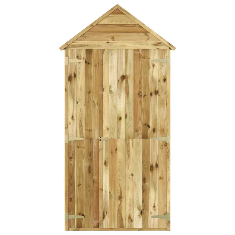 Vidaxl Garden Shed mit Tür 107x107x220 cm imprägnierte Kiefer