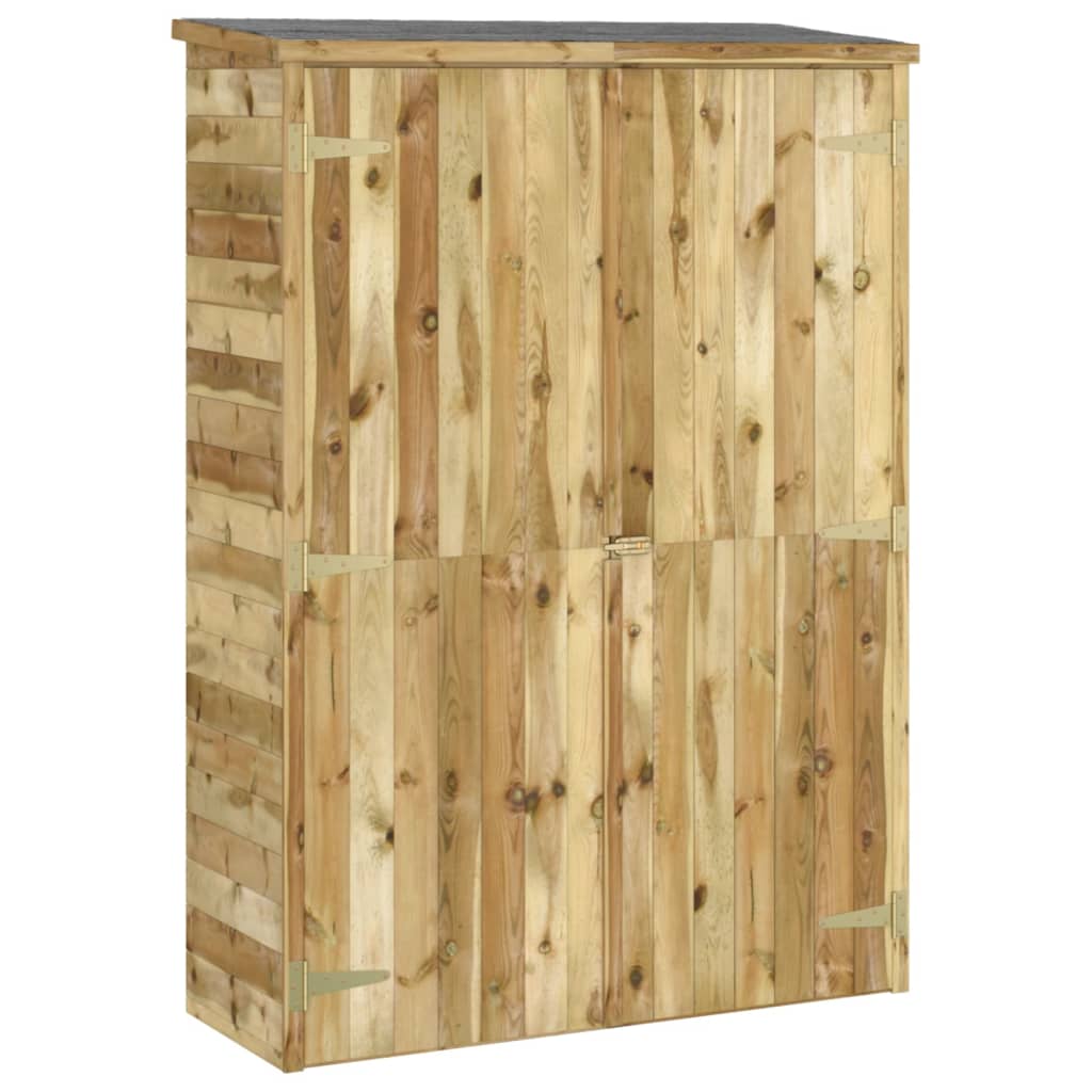 Vidaxl Garden Shed 123x45x171 cm imprägnierte feste Kiefer