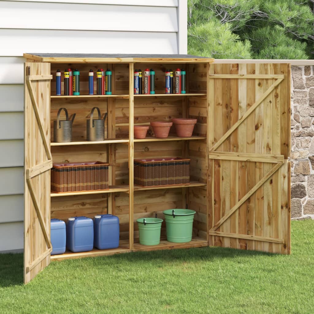 Vidaxl Garden Shed 163x50x171 cm Festkiefer