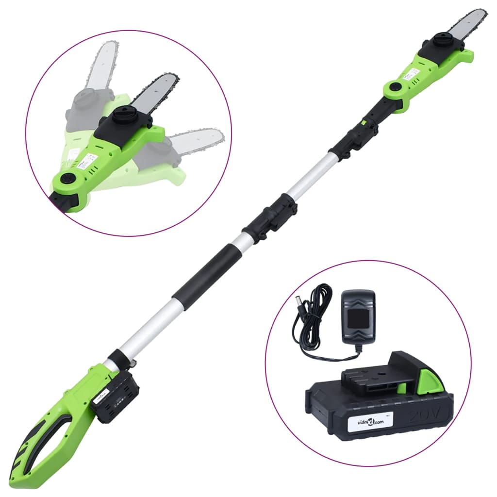 Vidaxl-Batterieschere mit Batterie 20 V 1500 mAh Li-Ion