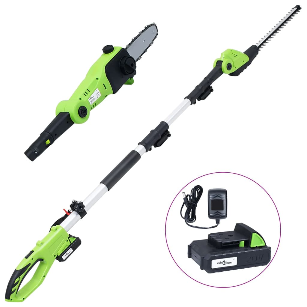 VIDAXL-Zweigsäge mit Batterie 2-in-1 20 V 1500 mAh Li-Ion