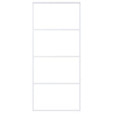 Vidaxl Schiebetür 90x205 cm mattes ESG -Glas und Aluminium weiß - afbeelding 2