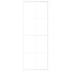Vidaxl Schiebetür 76x205 cm mattes ESG -Glas und Aluminium weiß
