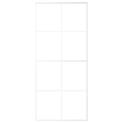 Vidaxl Schiebetür 90x205 cm mattes ESG -Glas und Aluminium weiß - afbeelding 3