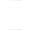 VIDAXL -Schiebetür 102,5 x 205 cm ESG -Glas und Aluminium weiß