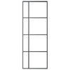 Vidaxl Schiebetür 76x205 cm ESG -Glas und Aluminiumschwarz