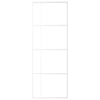 Vidaxl Schiebetür 76x205 cm ESG -Glas und Aluminium weiß