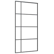 VIDAXL -Schiebetür 102,5 x 205 cm ESG -Glas und Aluminiumschwarz - afbeelding 2