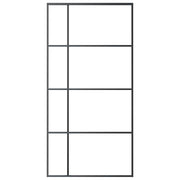 VIDAXL -Schiebetür 102,5 x 205 cm ESG -Glas und Aluminiumschwarz - afbeelding 3