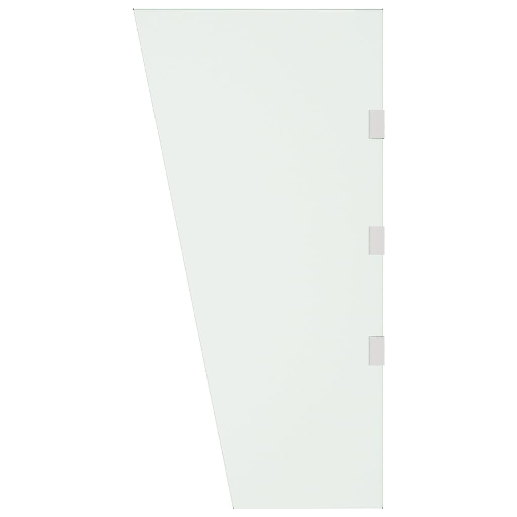 VIDAXL -Seitenplatte für Tür -Baldachin 50x100 cm gehärtetes Glas transparent