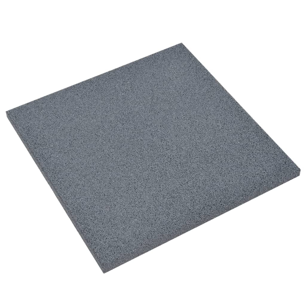 Vidaxl Valt Tiles 12 ST 50 x 50 x 3 cm Gummigrau