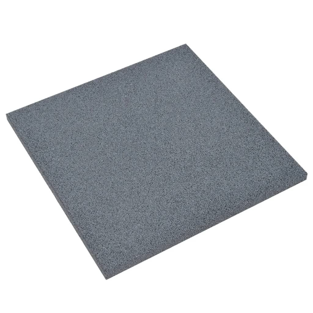 VIDAXL VACT TILES 18 ST 50 x 50 x 3 cm Gummigrau