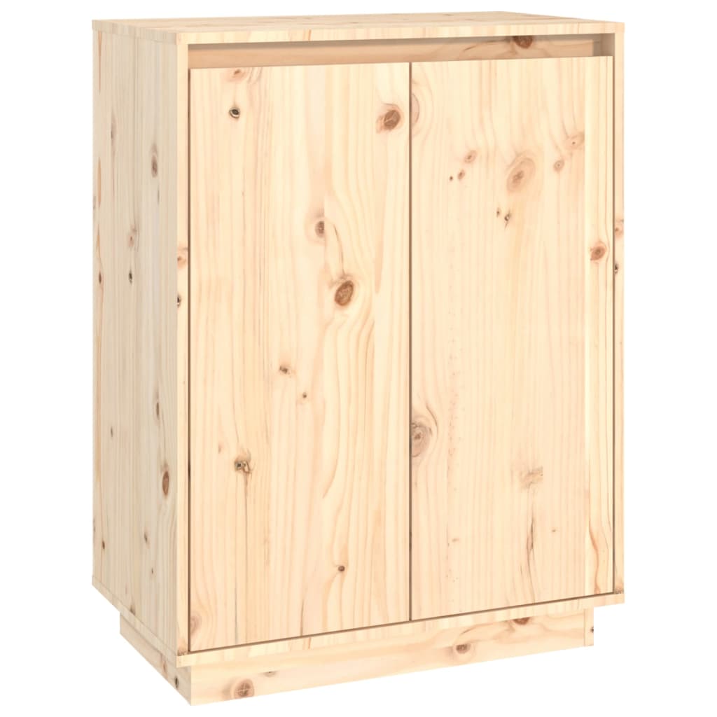 Vidaxl -Schuhschrank 60x35x80 cm Festkiefer