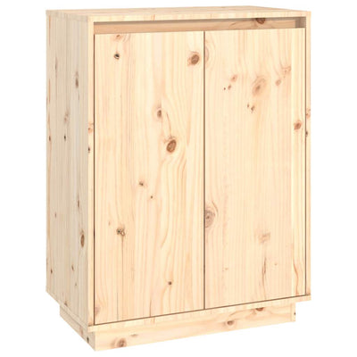 Vidaxl -Schuhschrank 60x35x80 cm Festkiefer