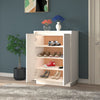 Vidaxl Schuhschrank 60x35x80 cm Festkiefer weiß