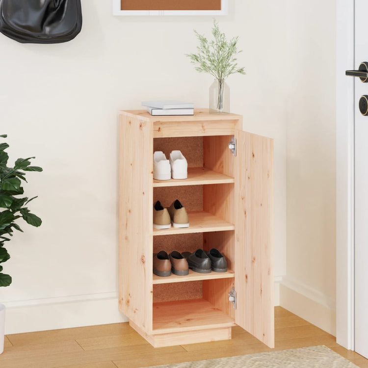 Vidaxl -Schuhschrank 35x35x80 cm Festkiefer