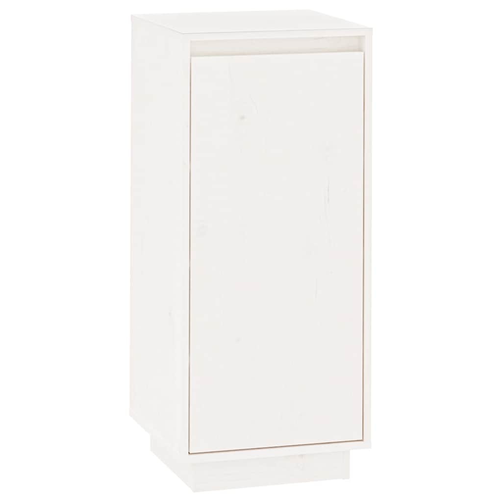 Vidaxl -Schuhschrank 35x35x80 cm Festkiefer weiß