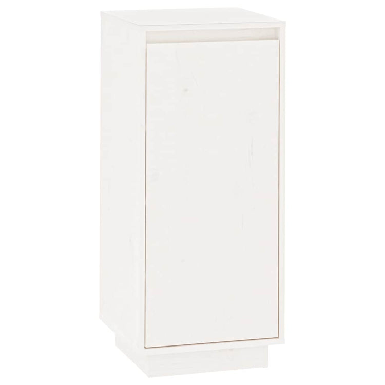 Vidaxl -Schuhschrank 35x35x80 cm Festkiefer weiß