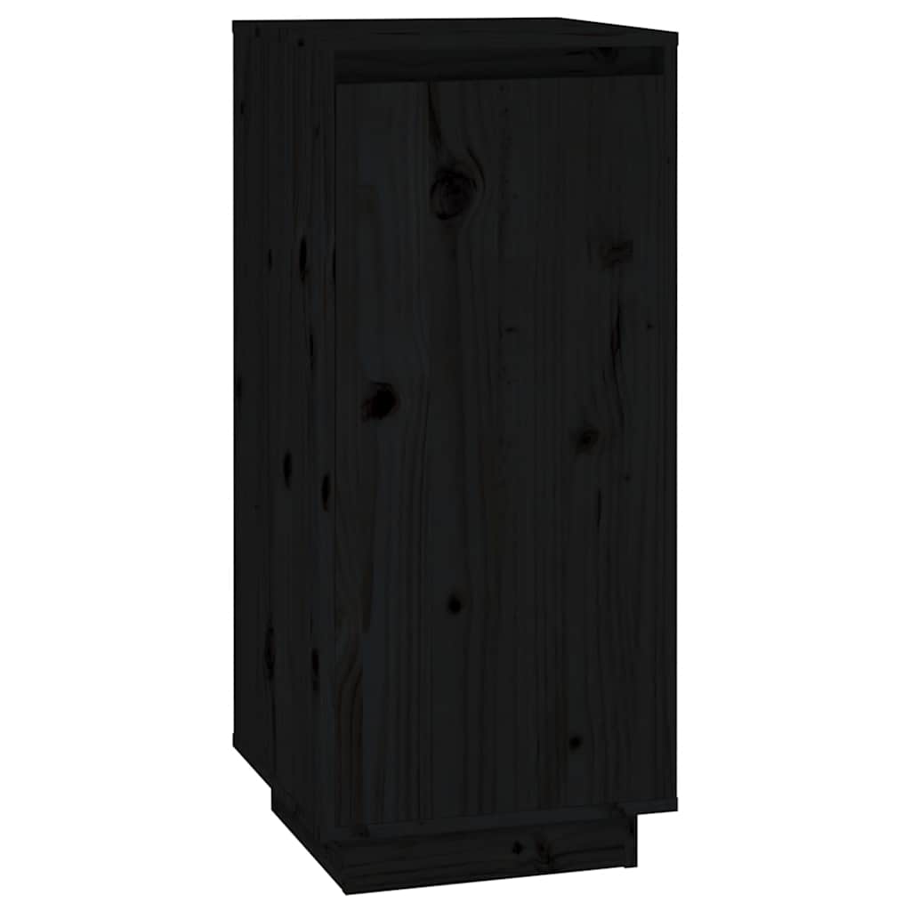 Vidaxl Schuhschrank 35x35x80 cm Festkiefer schwarz