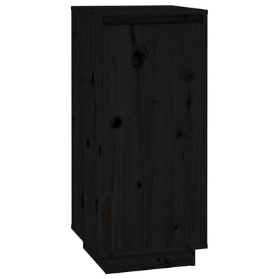 Vidaxl Schuhschrank 35x35x80 cm Festkiefer schwarz